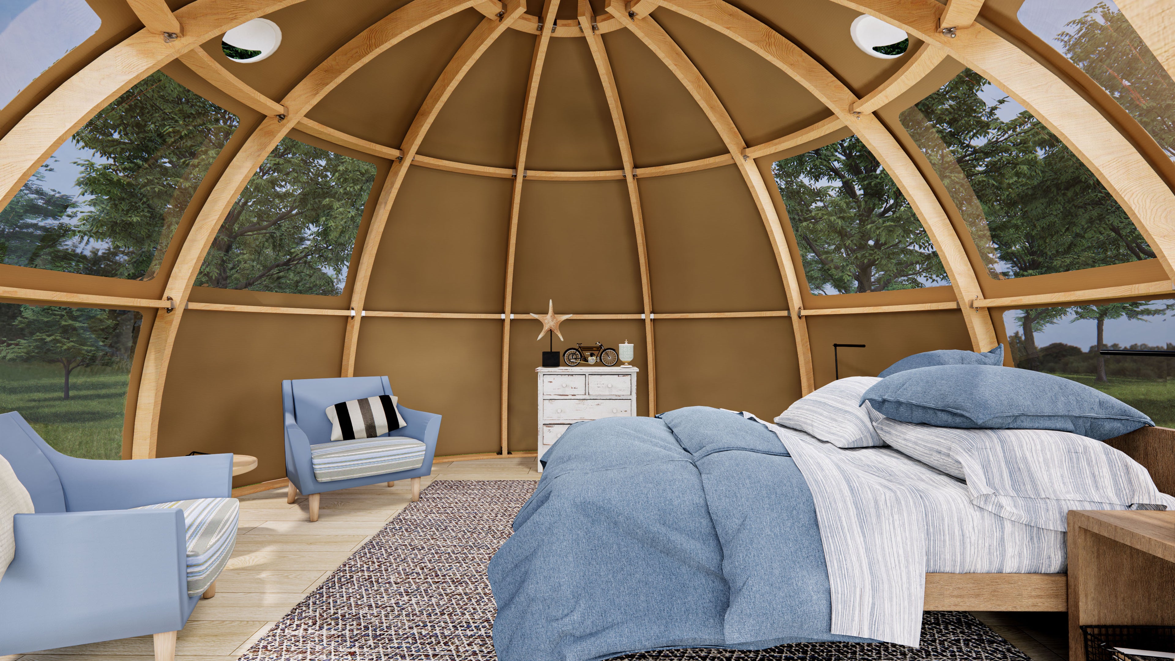 Artemis Dome: Unique and stylish space for glamping, guest house, ADU, studio, work space, alternative house ,Airbnb and more