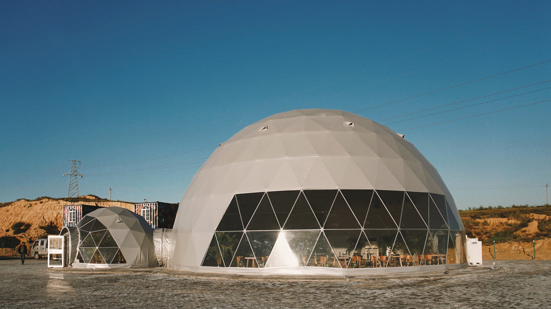 Commercial giant geodesic dome for event / expo / wedding / bar / restaurant