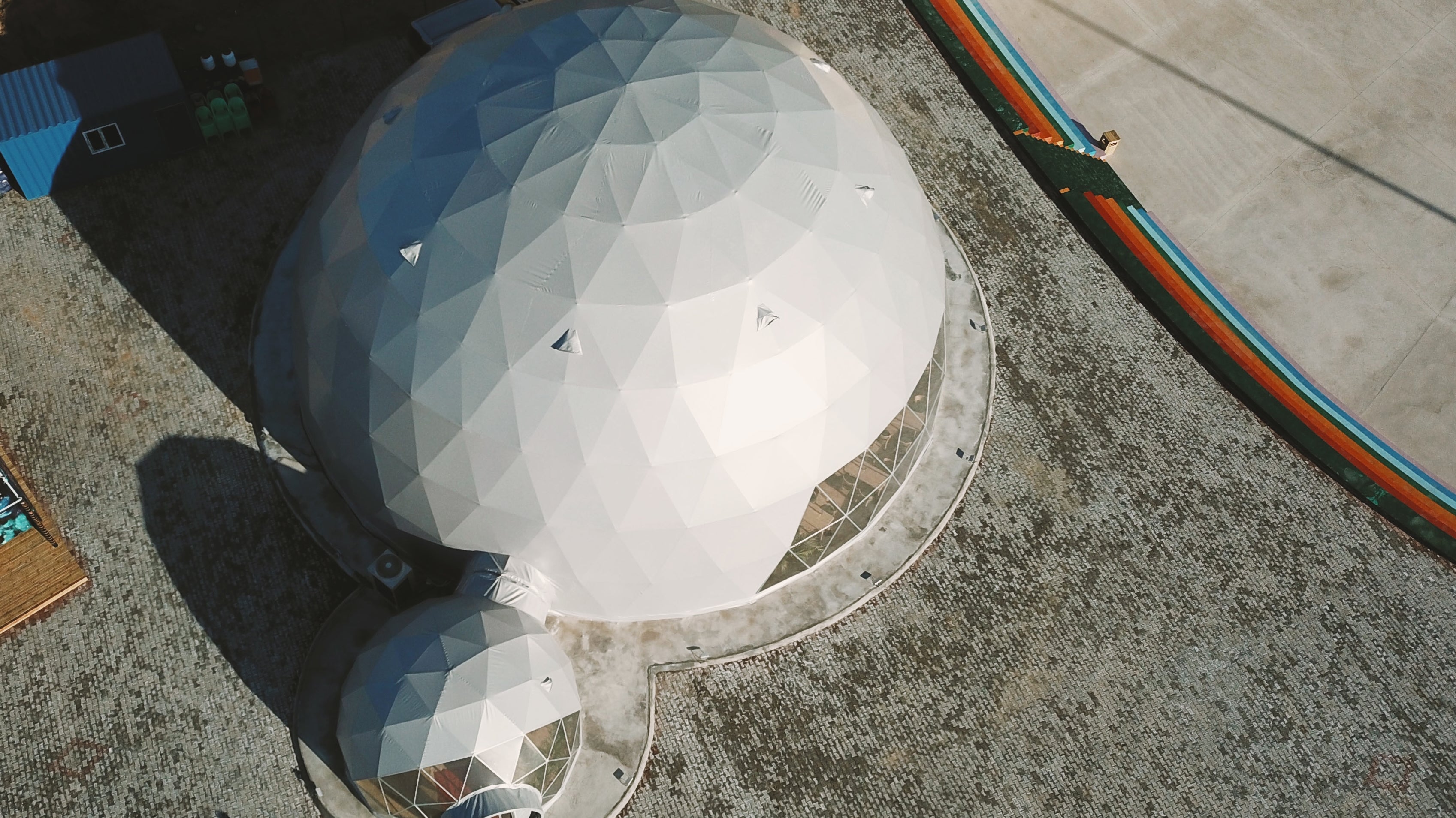 Commercial giant geodesic dome for event / expo / wedding / bar / restaurant