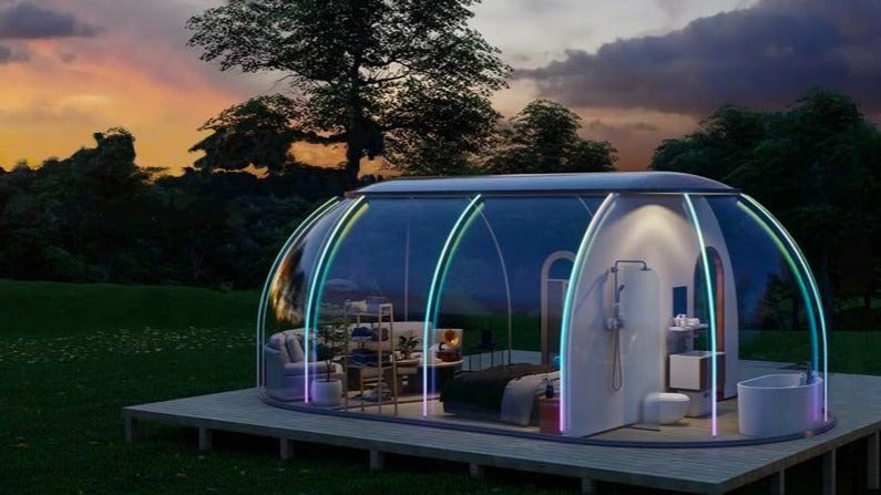 Panoramic pod: elevate your Airbnb, guest house, ADU, glamping, studio or alternative house to a new level of luxury