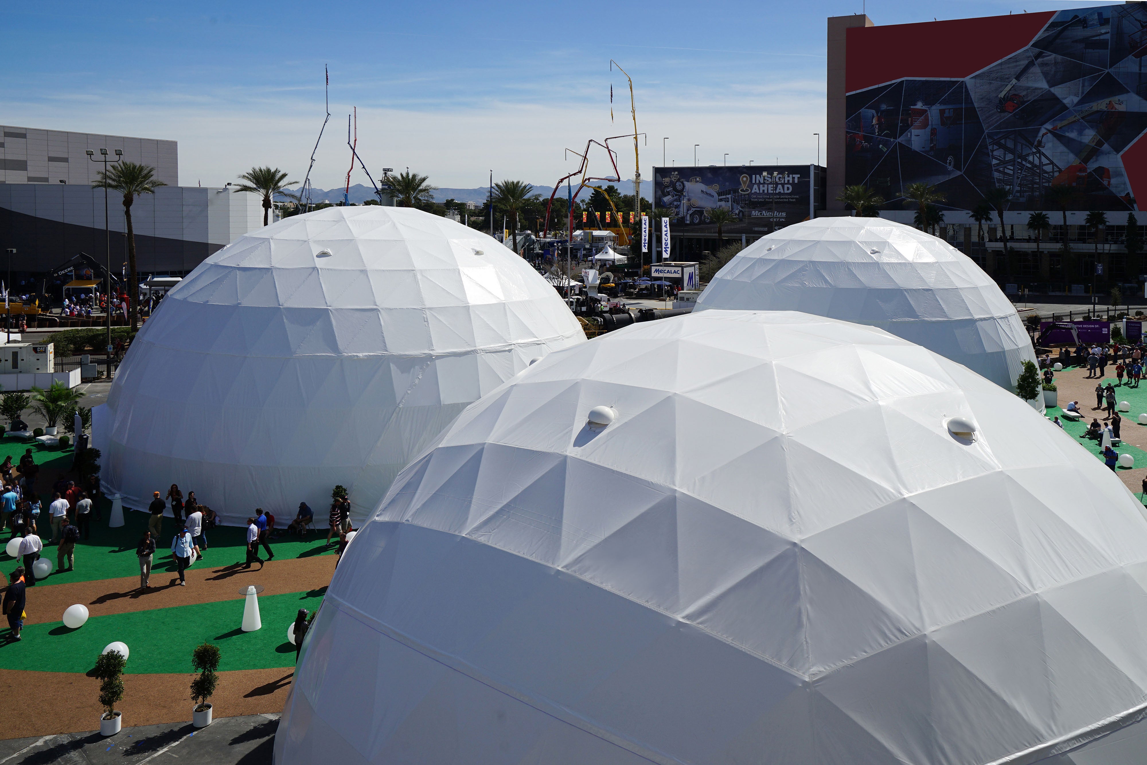 Commercial giant geodesic dome for event expo wedding bar rest landscamper